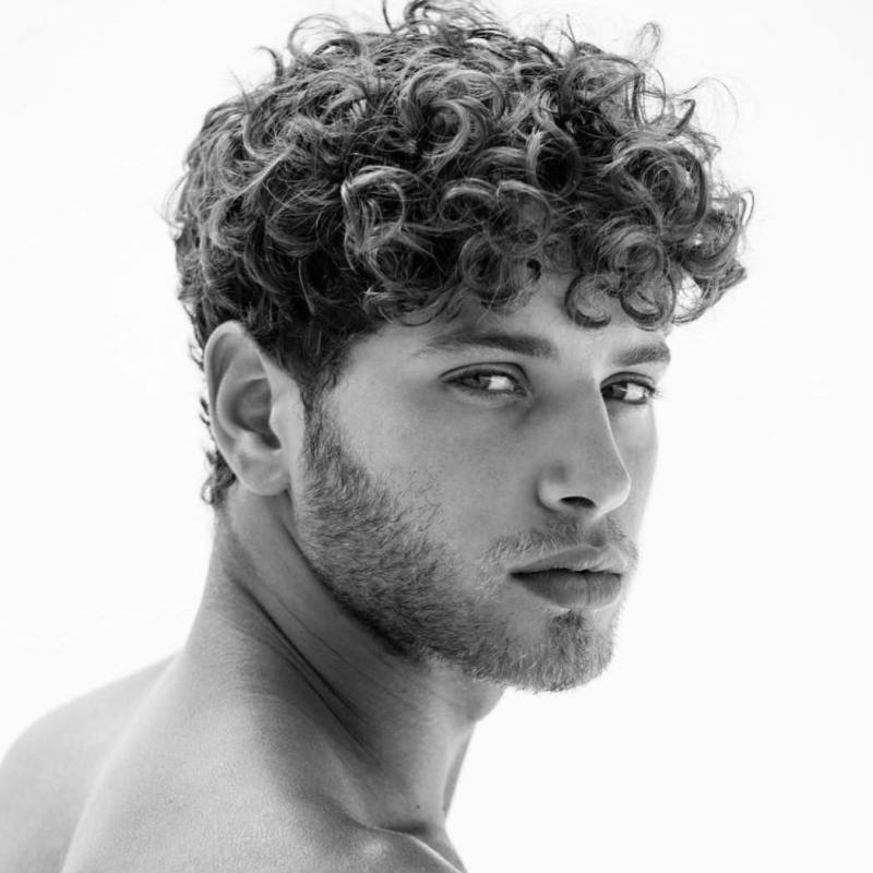 Cabelo Cacheado Masculino Curto