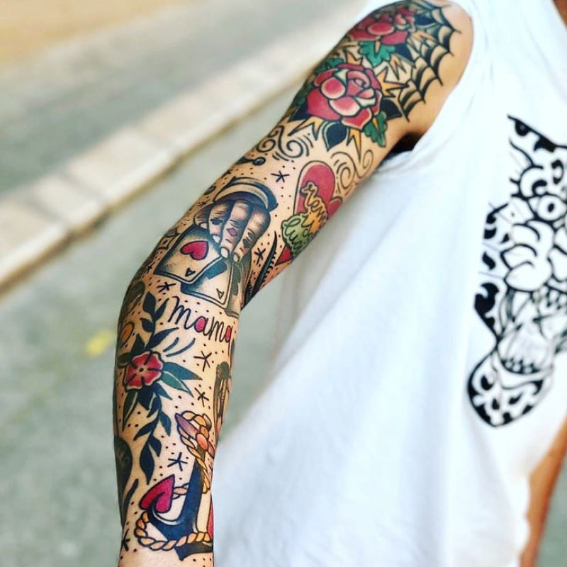 Tatuagem Masculina Old School
