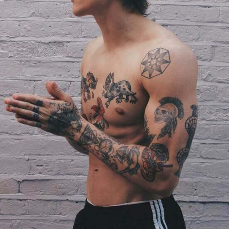 Tatuagem Masculina Old School