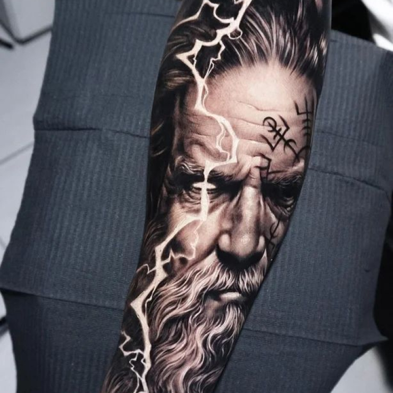 Tatuagem realismo masculina