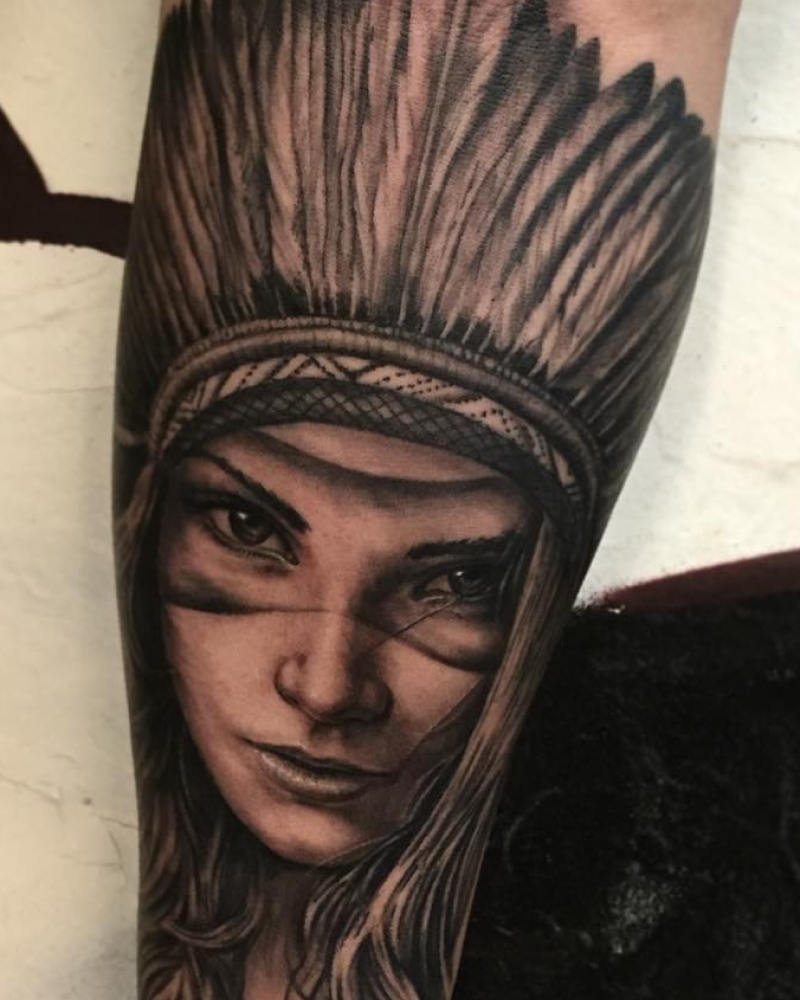 Tatuagem realismo masculina