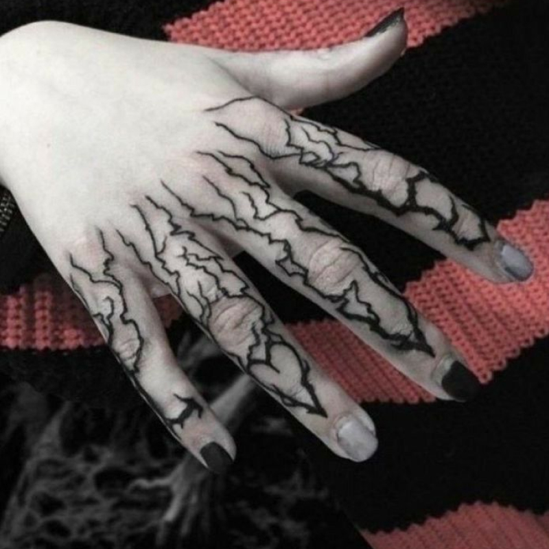 Tatuagem workout preto e cinza