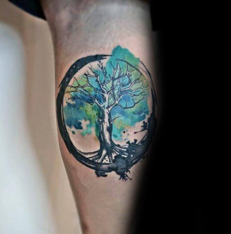 Tatuagem Aquarela Masculina