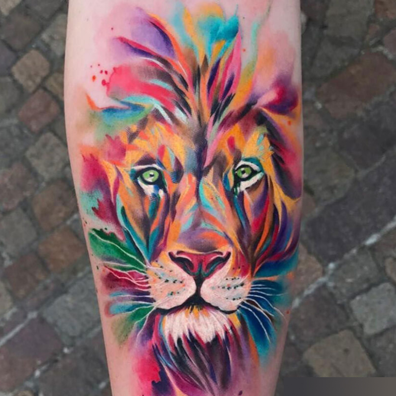 Tatuagem Aquarela Masculina