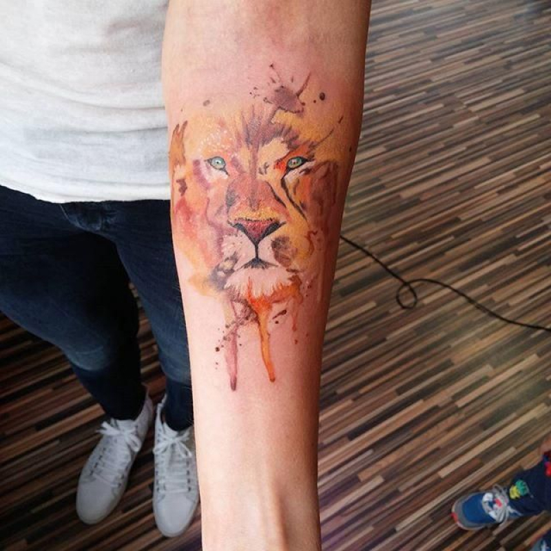 Tatuagem Aquarela Masculina