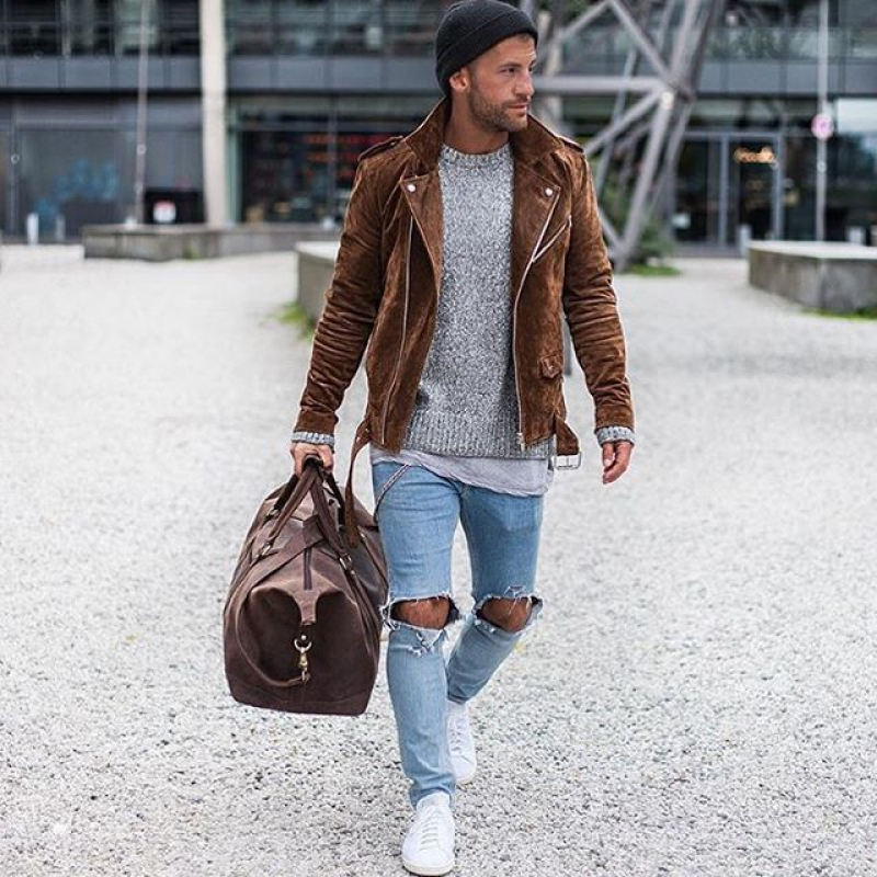 Moda masculina tons terrosos