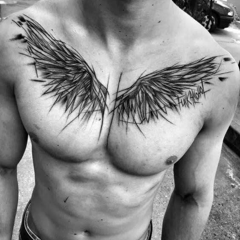 tatuagem de asas