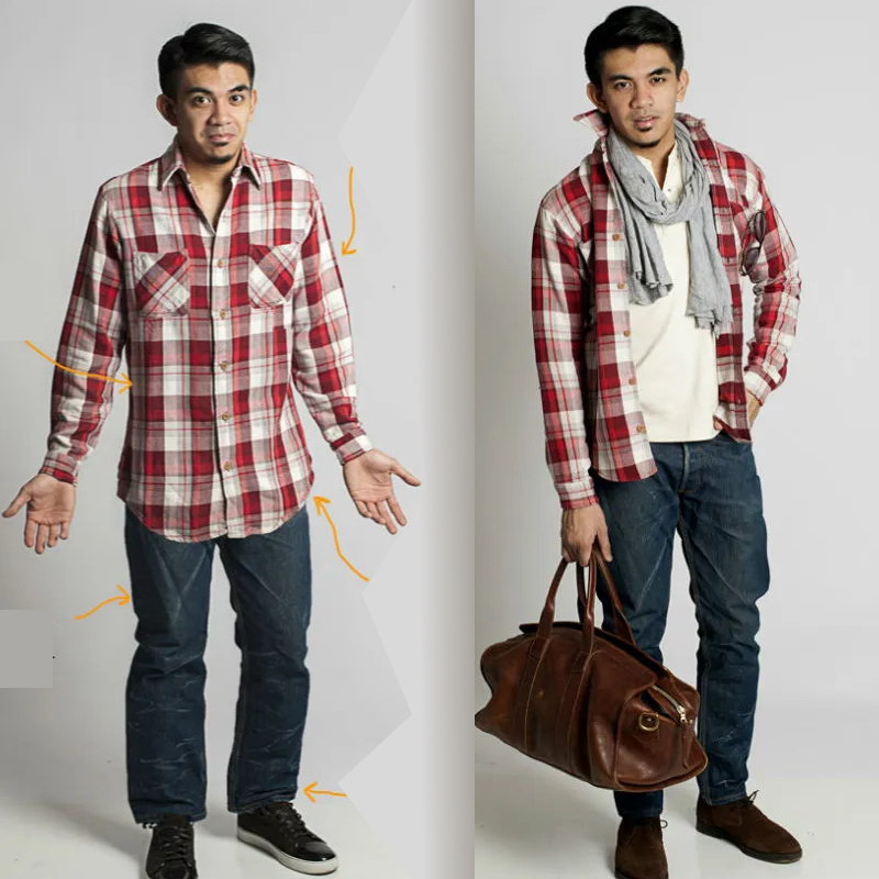 look masculino ajustado