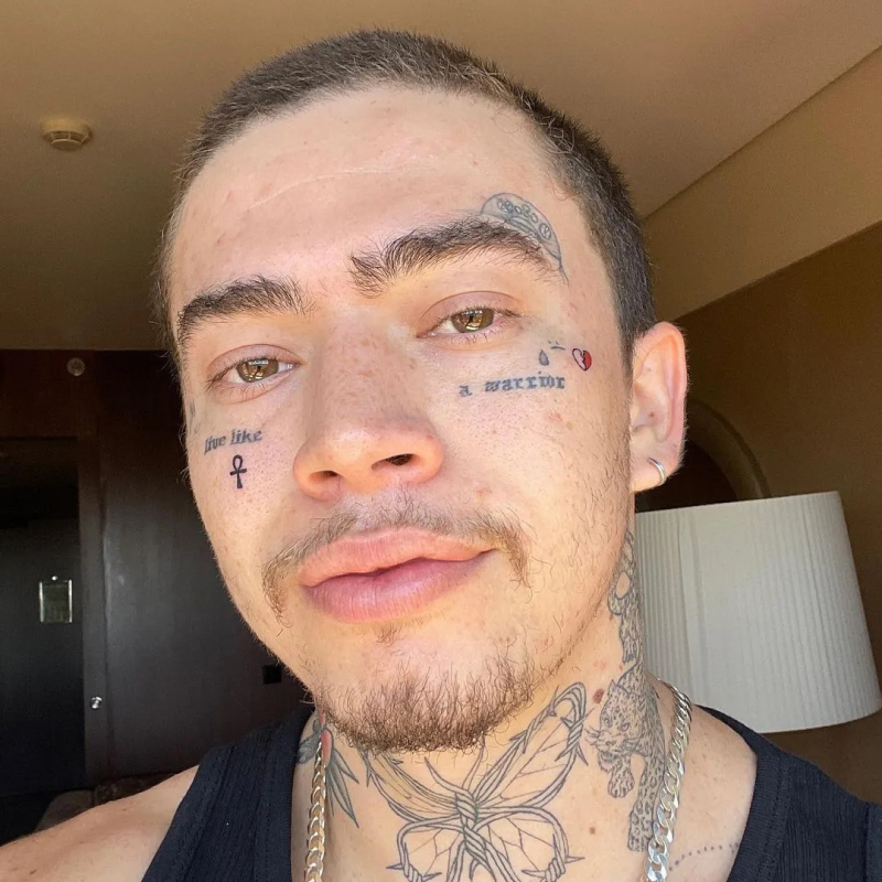 whinderson nunes tatuagem no rosto