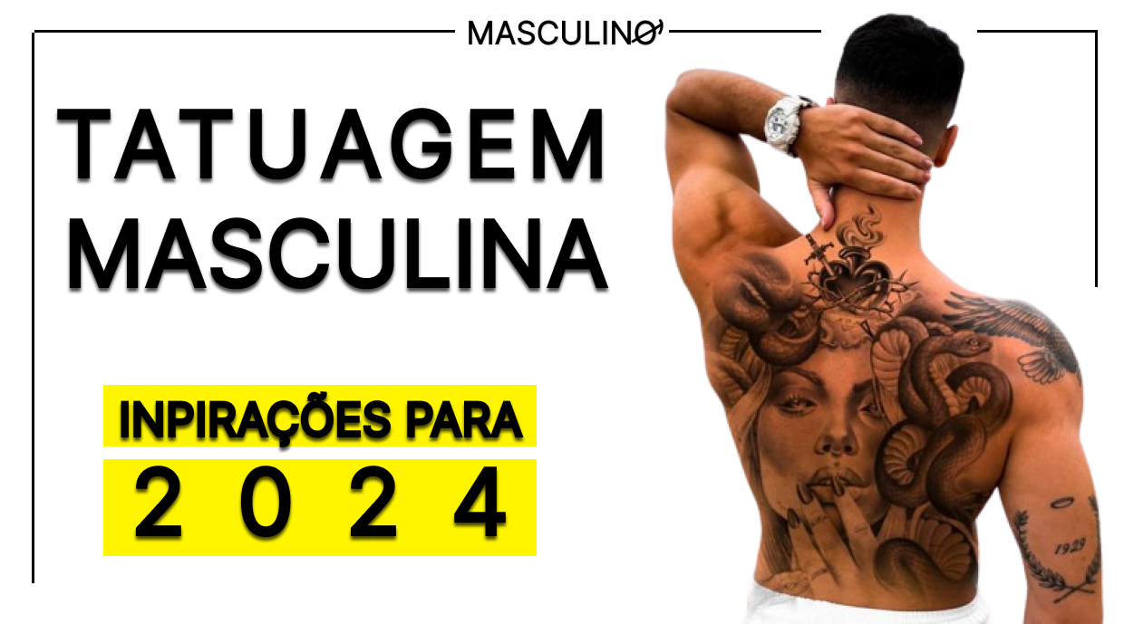 inspiração de tatuagem masculina