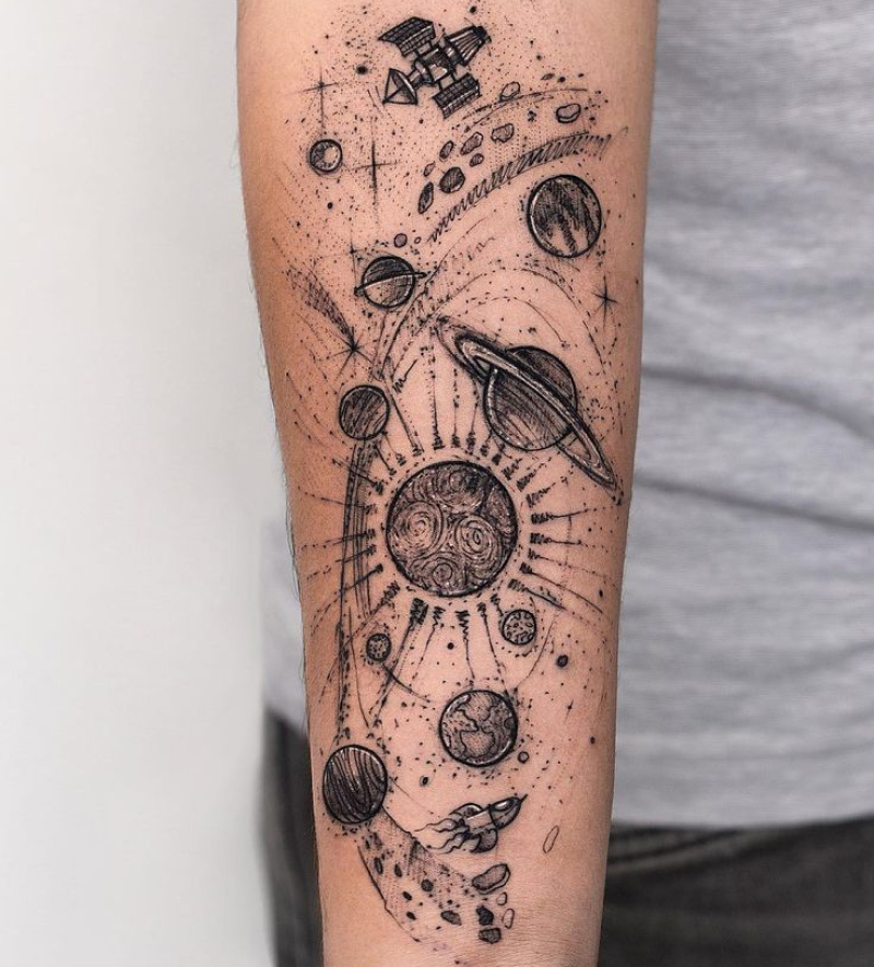 tatuagem masculina no braço