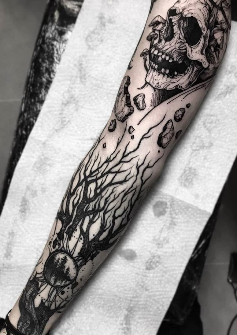 tatuagem masculina no braço