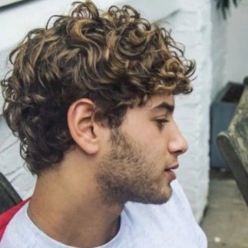 cabelo cacheado masculino 