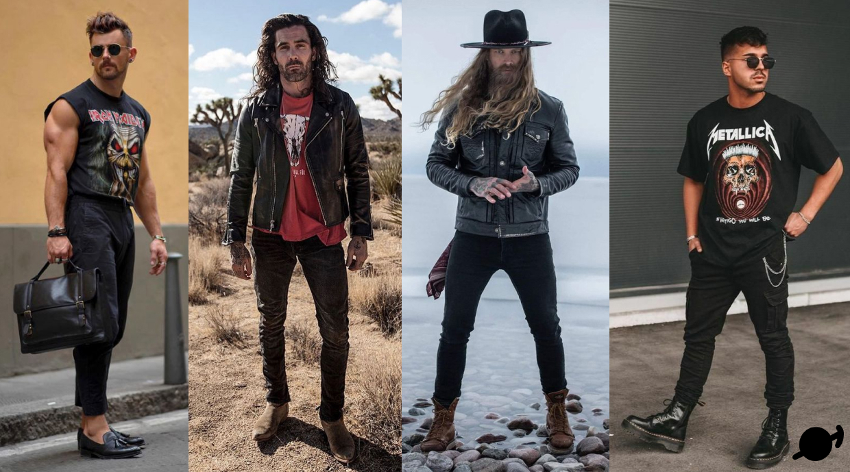 estilo roqueiro masculino