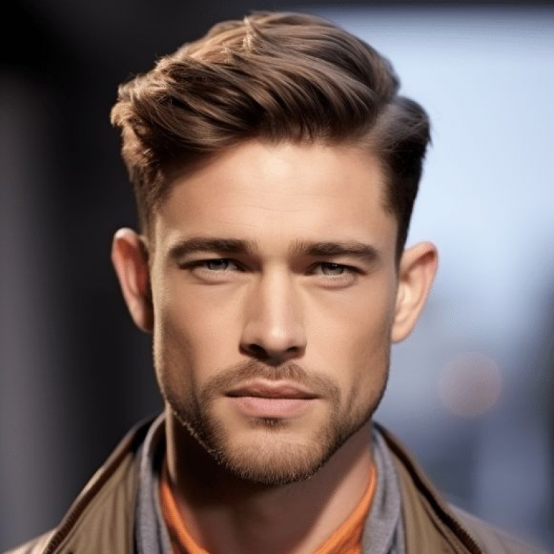 corte masculino side part