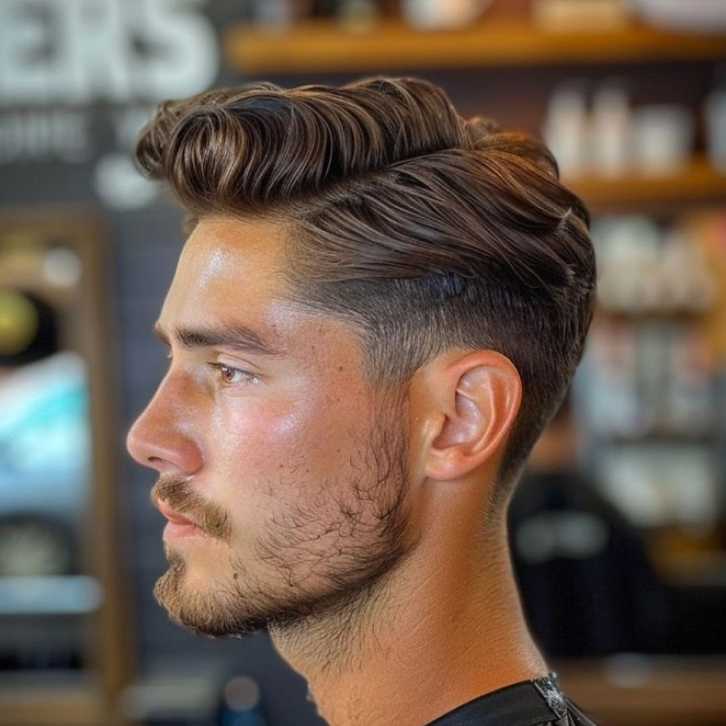 corte masculino side part