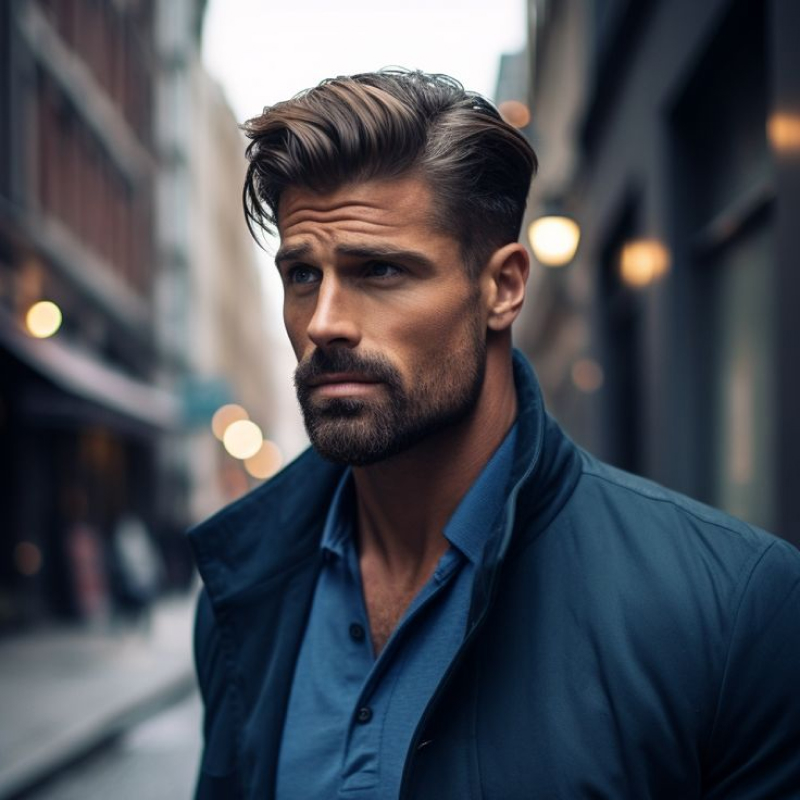 corte masculino side part