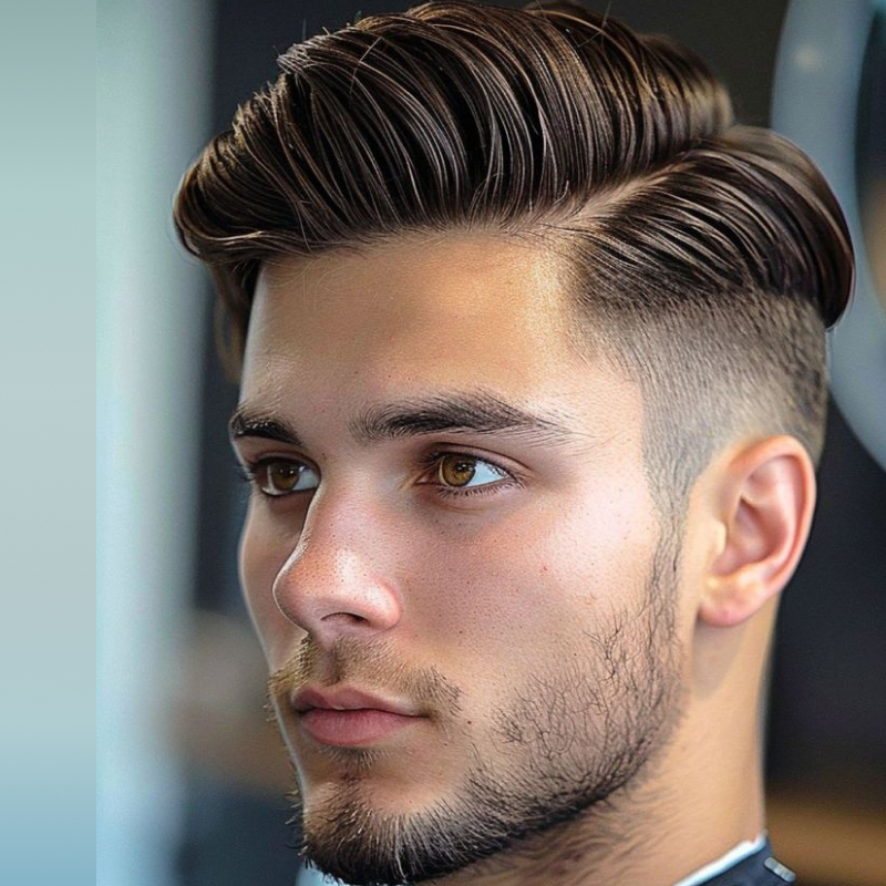 corte masculino side part