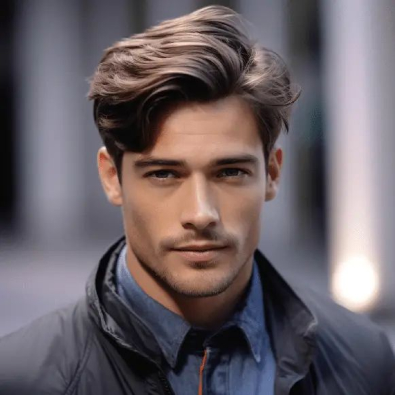 corte masculino side part