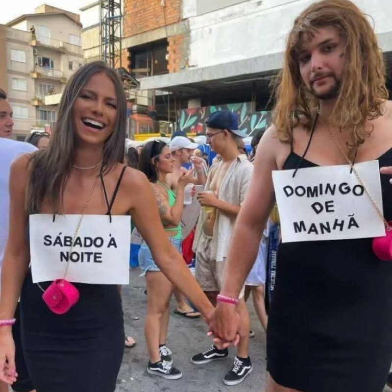 Fantasia de casal para carnaval