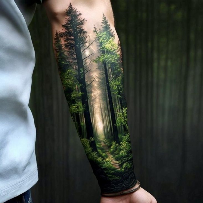Tatuagem Masculina Realista