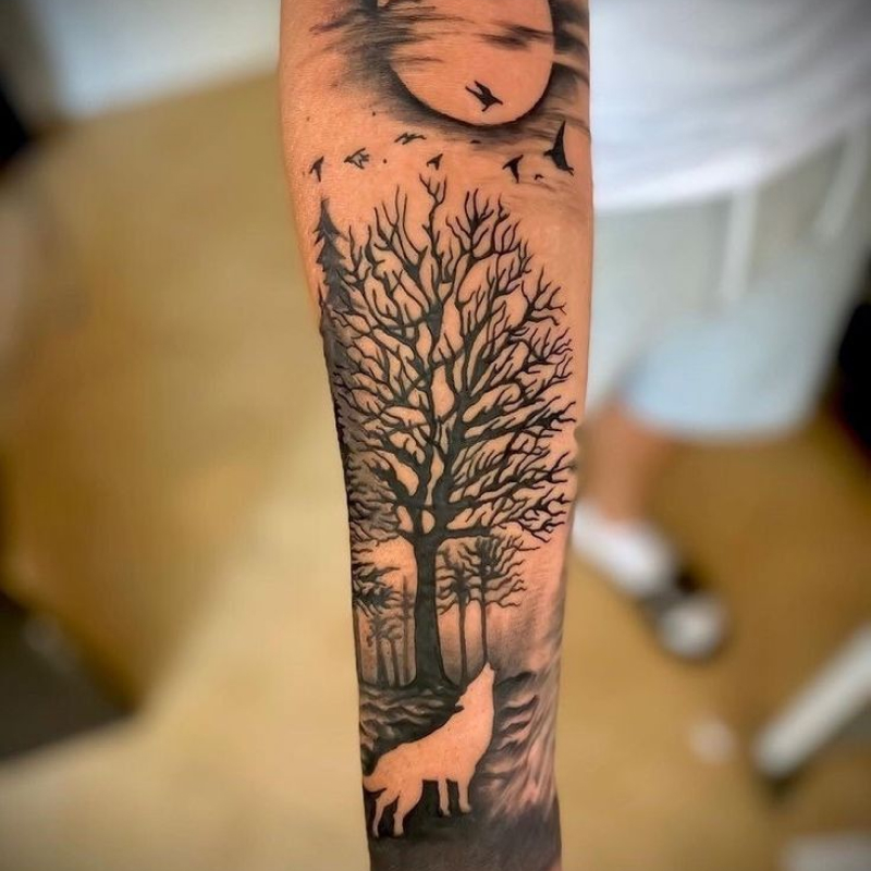 Tatuagem Masculina Realista