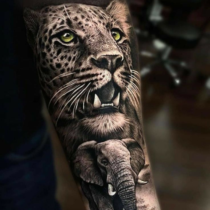 Tatuagem Masculina Realista
