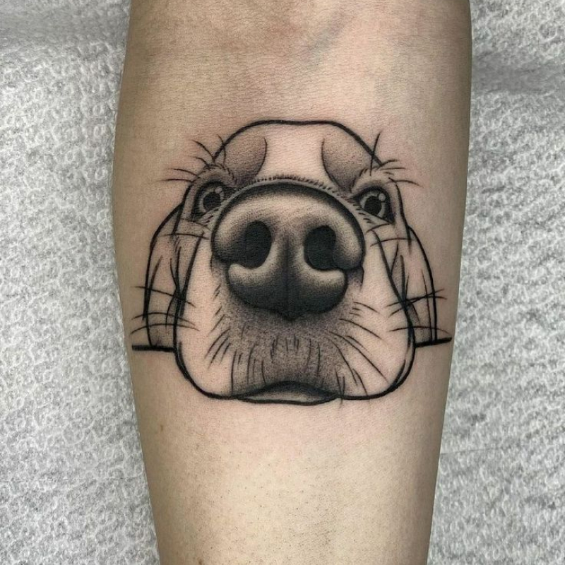 tatuagem de cachorro