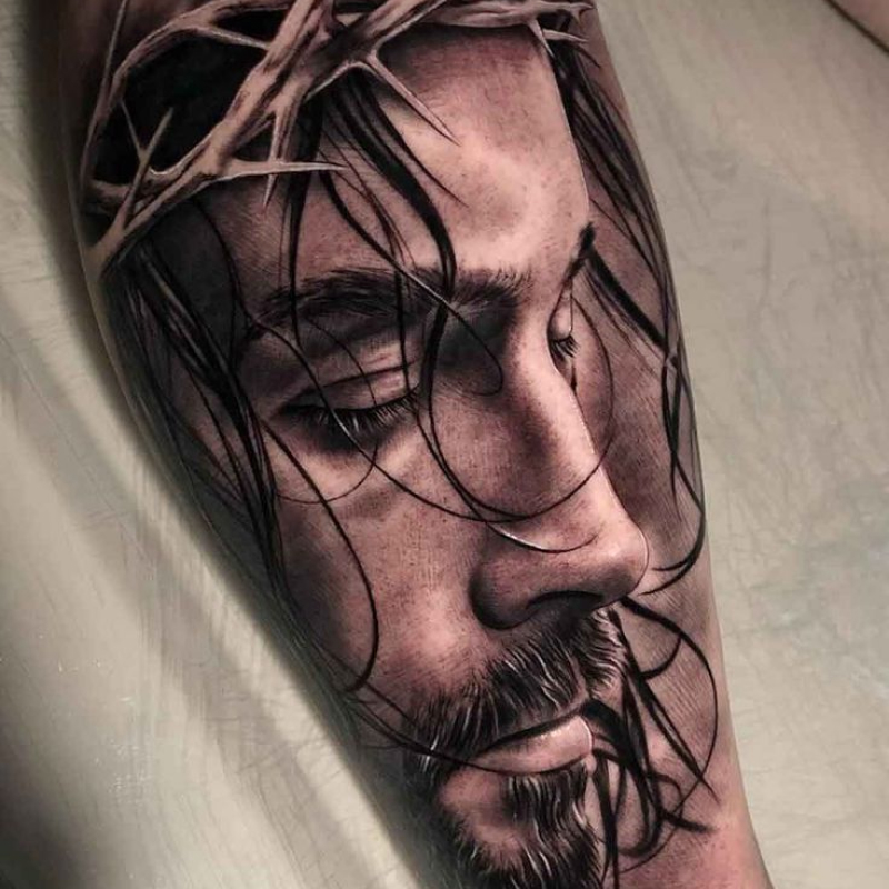 Tatuagem Masculina Jesus
