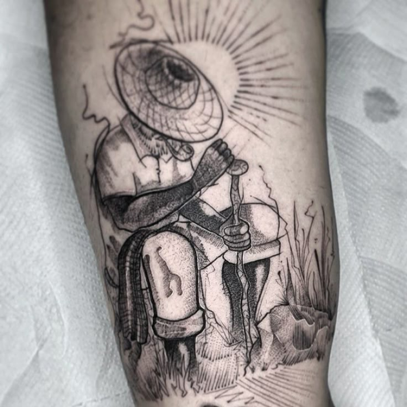 Tatuagem Masculina preto velho