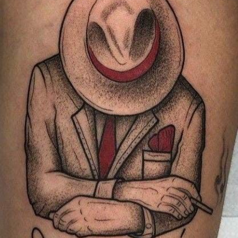 Tatuagem masculina macumba