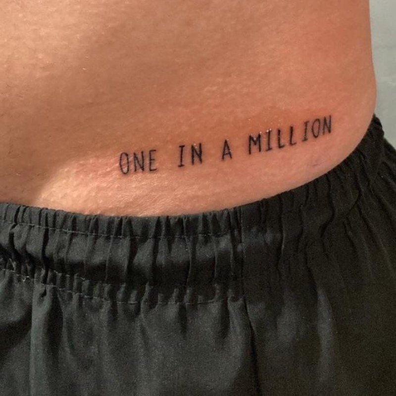 Tatuagem Masculina frase