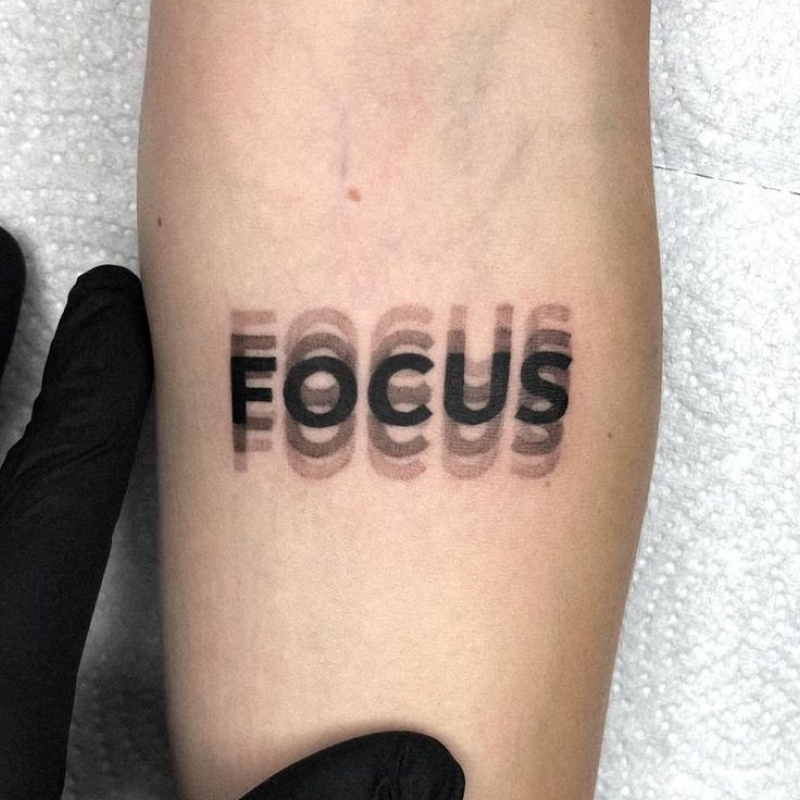 Tatuagem Masculina frase