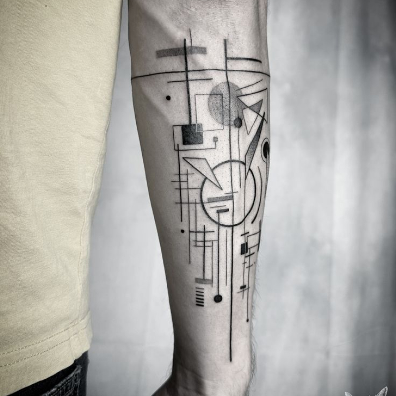 Tatuagem Masculina Geometrica