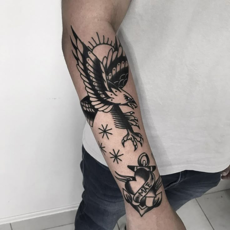 Tatuagem Old School Masculina