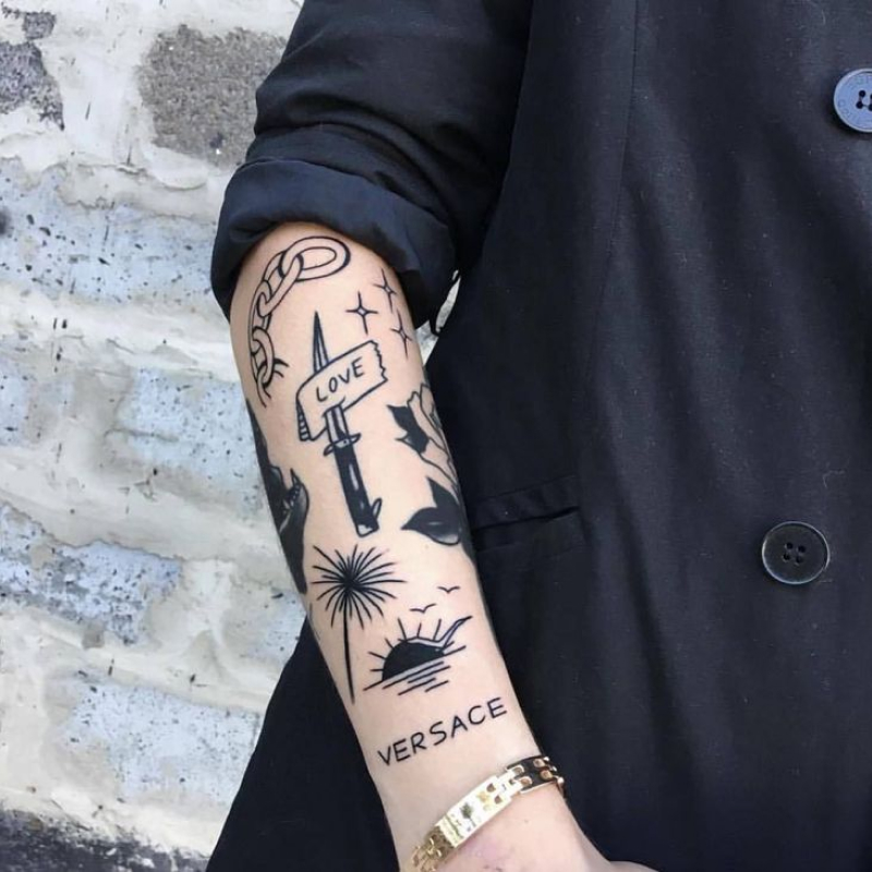 Tatuagem Old School Masculina