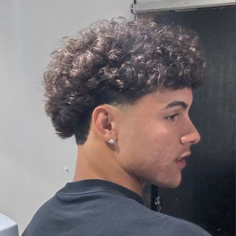 taper fade cacheado