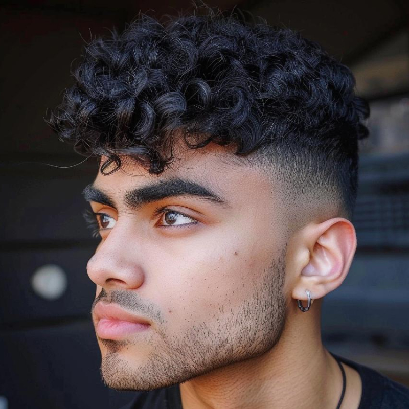 cortes para cabelo cacheado masculino 