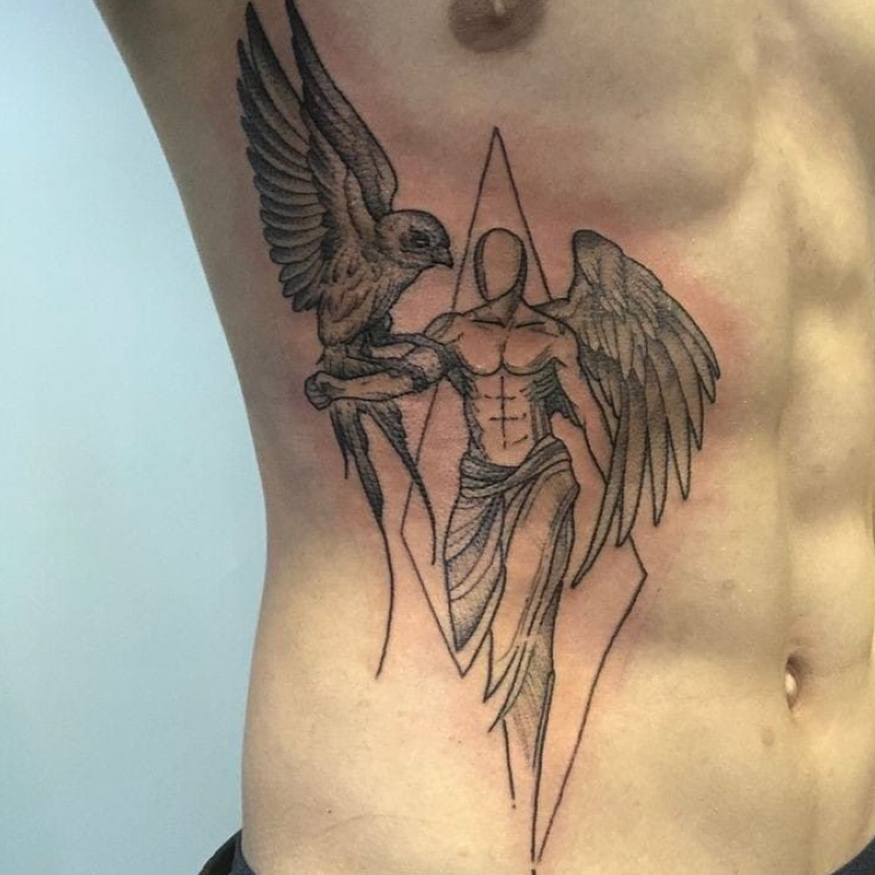 Tatuagem na costela Masculina