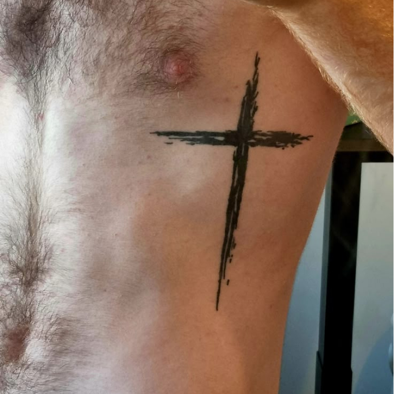 Tatuagem na costela Masculina