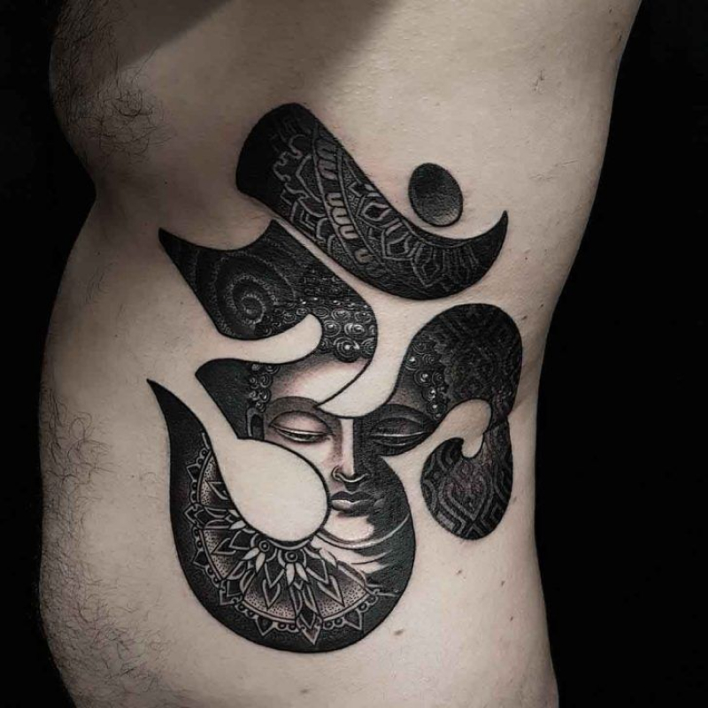 Tatuagem na costela Masculina