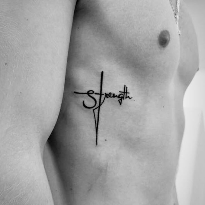 Tatuagem na costela Masculina