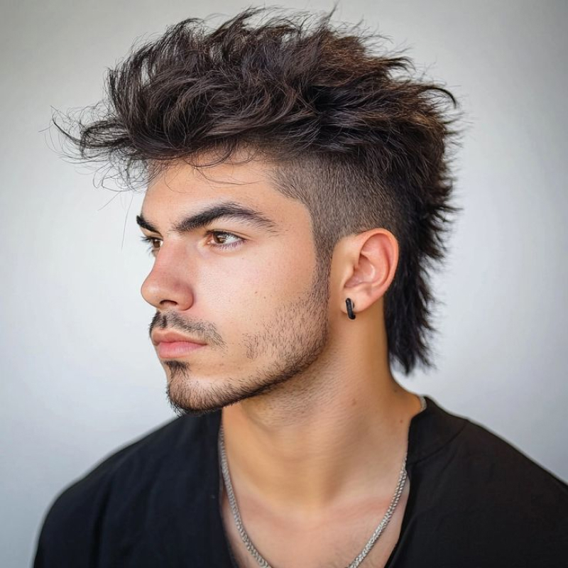 corte de cabelo masculino mullet