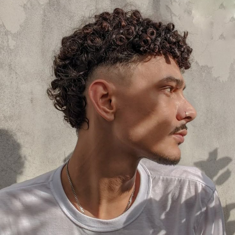 corte de cabelo masculino mullet