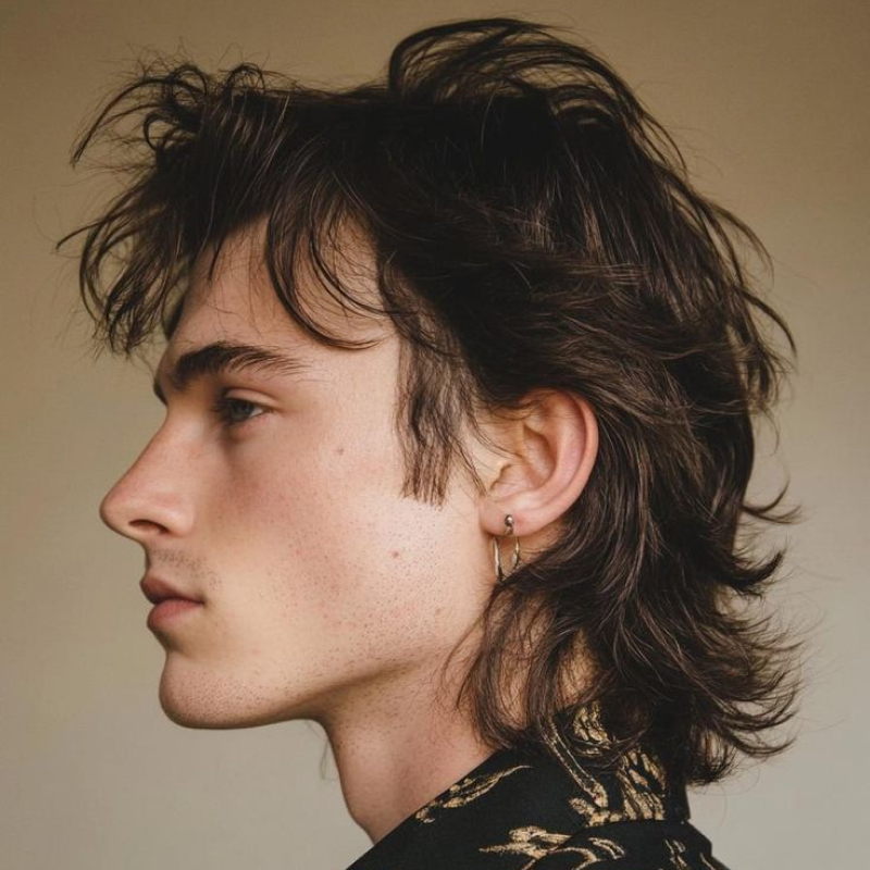 corte de cabelo masculino mullet