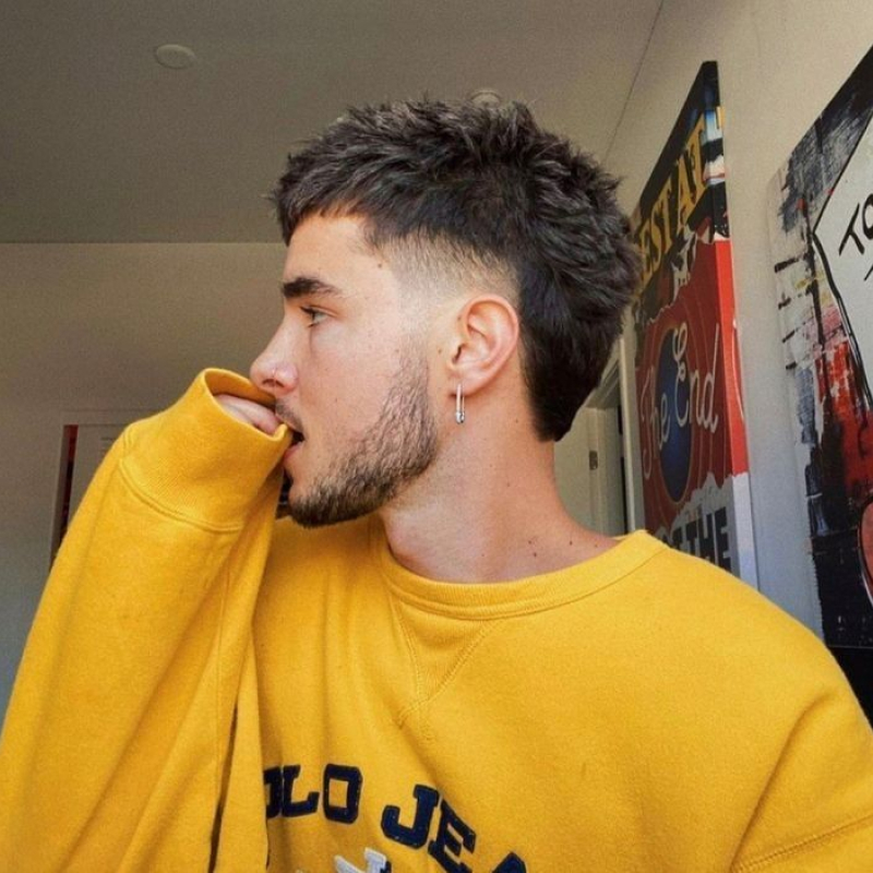 corte de cabelo masculino mullet