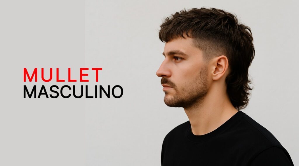 Corte de cabelo masculino mullet