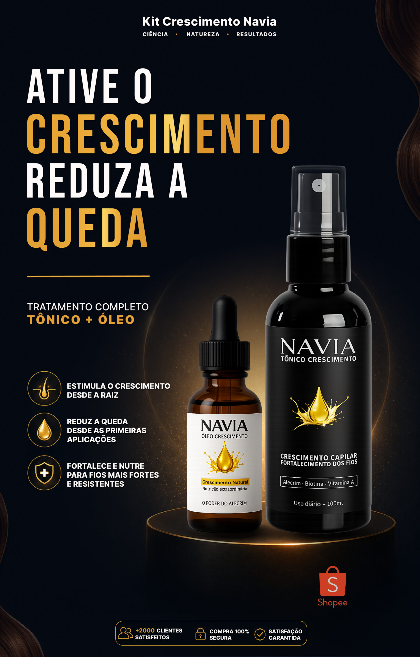 tônico para crescimento capilar